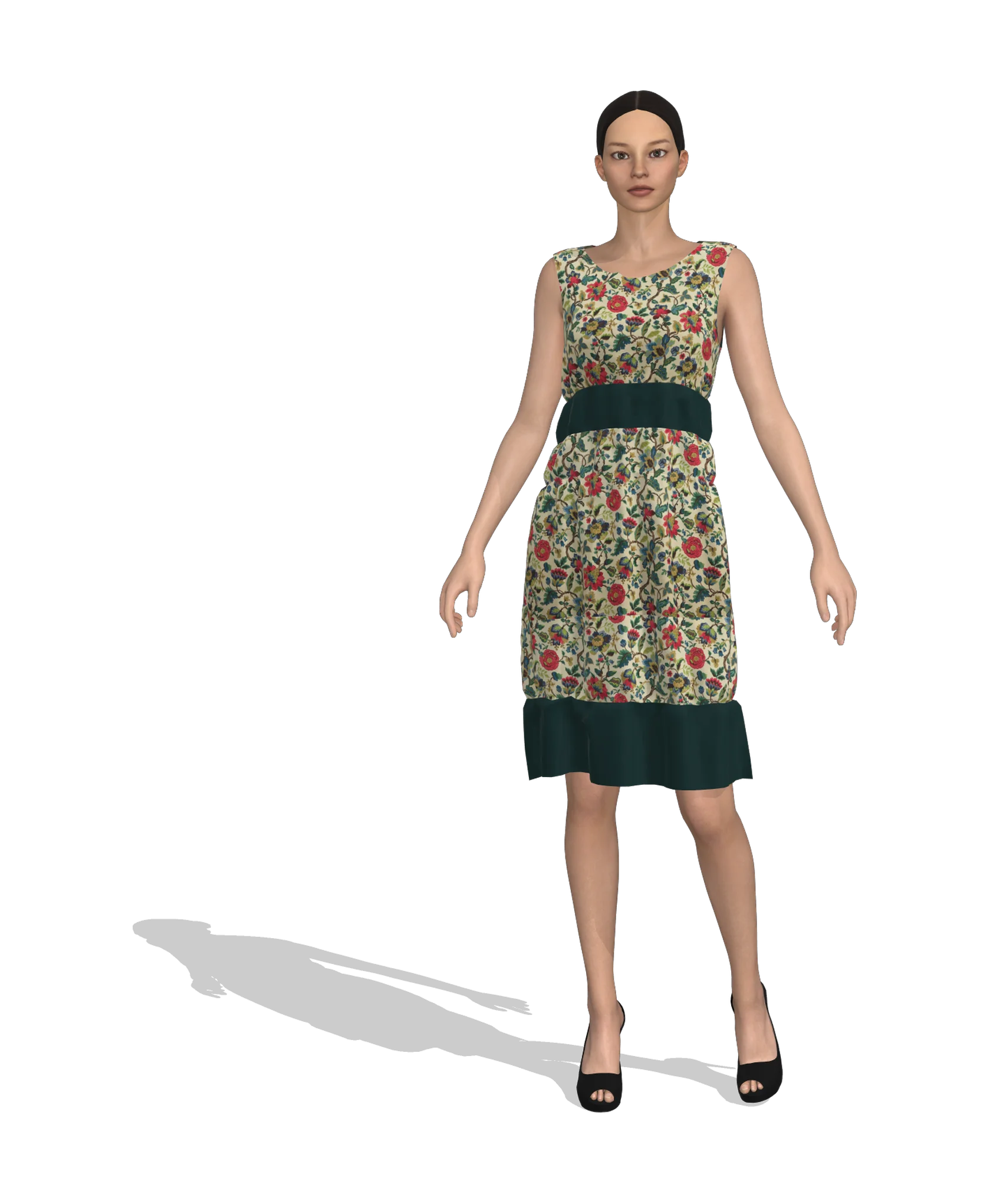 KDscion p115 sleeveless shift dress